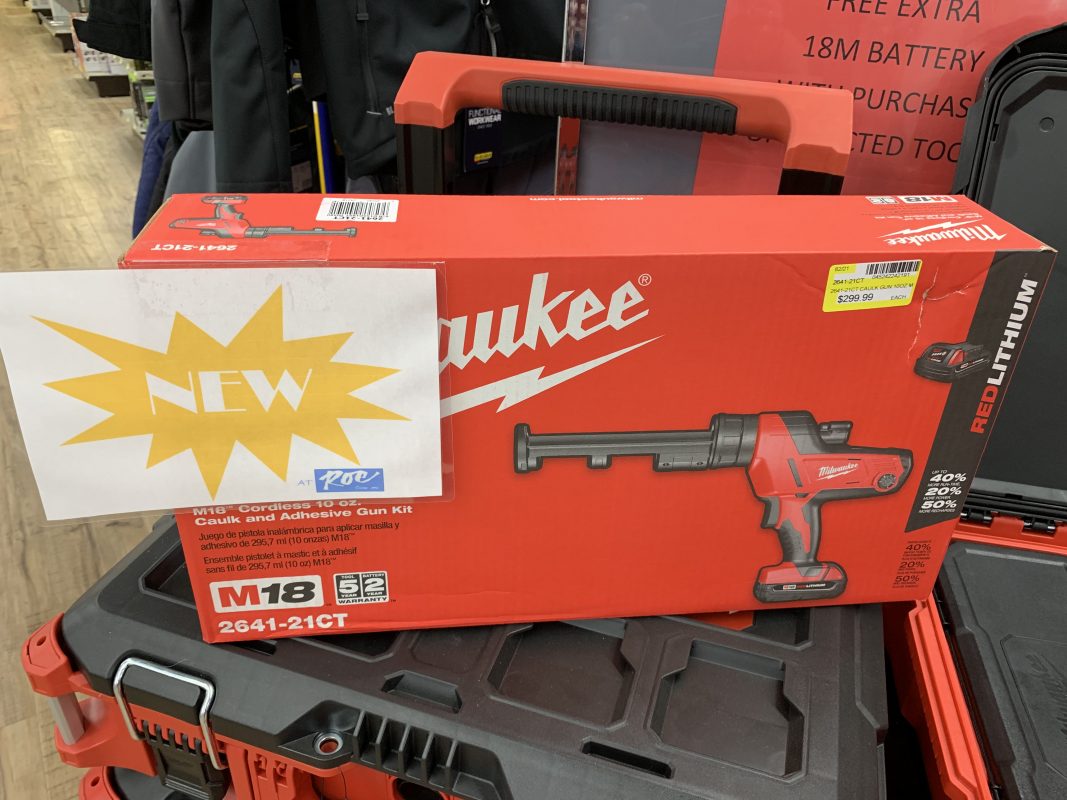 NEW MILWAUKEE CAULK & ADHESIVE GUN KIT Roe Lumber